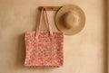 Sunset Bloom Quilted Tote